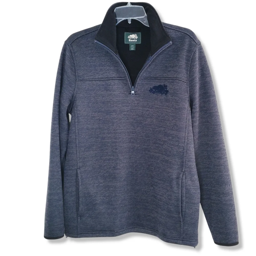 Roots 1/4 Zip Pullover Fleece Lined Jacket Men's Size Small